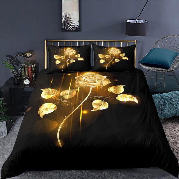 bedding sets golden set black bed romantic flowers print simple quilt cover soft for aults decor home textiles
bedding sets golden set black bed romantic flowers print simple quilt cover soft for aults decor home textiles