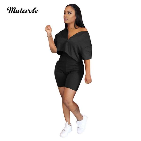 mutevole women plus size 2 piece set workout clothes summer zipper crop and shorts casual bodycon solid two women's tracksuits, Gray
mutevole women plus size 2 piece set workout clothes summer zipper crop and shorts casual bodycon solid two women's tracksuits, Gray