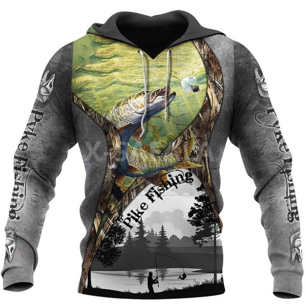 men's hoodies & sweatshirts pike fishing camo wildfish 3d all print plus hoodie man women harajuku outwear zipper pullover sweatshirt c, Black
men's hoodies & sweatshirts pike fishing camo wildfish 3d all print plus hoodie man women harajuku outwear zipper pullover sweatshirt c, Black