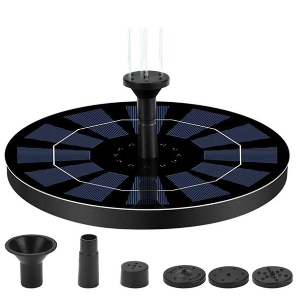 solar fountain pump 2.5w circle floating water fountains built-in battery backup with 6 nozzles garden decorations
solar fountain pump 2.5w circle floating water fountains built-in battery backup with 6 nozzles garden decorations