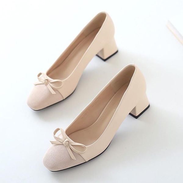 dress shoes 2021 bow single women pumps square toe block heel female high genuine leather lady quality, Black
dress shoes 2021 bow single women pumps square toe block heel female high genuine leather lady quality, Black