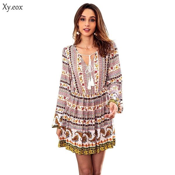 casual dresses women's autumn cotton print dress v-neck long-sleeved corset shivering lady lacing vestidos, Black;gray
casual dresses women's autumn cotton print dress v-neck long-sleeved corset shivering lady lacing vestidos, Black;gray