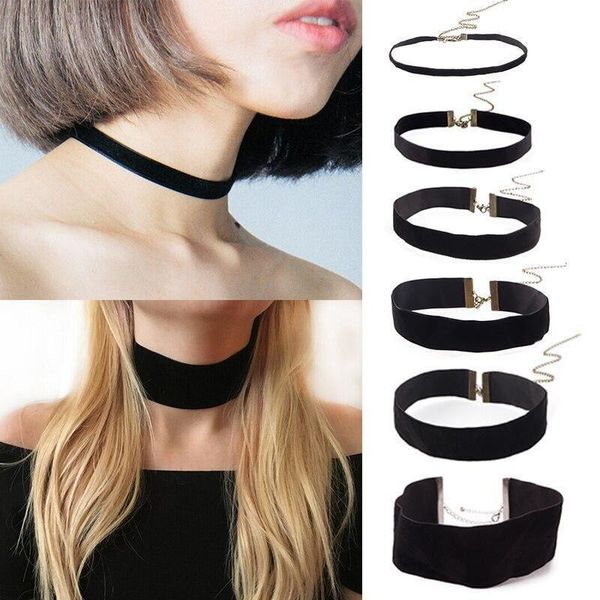 trendy black velvet choker necklace gothic punk female chokers chain party daily wear jewelry accessories, Golden;silver
trendy black velvet choker necklace gothic punk female chokers chain party daily wear jewelry accessories, Golden;silver