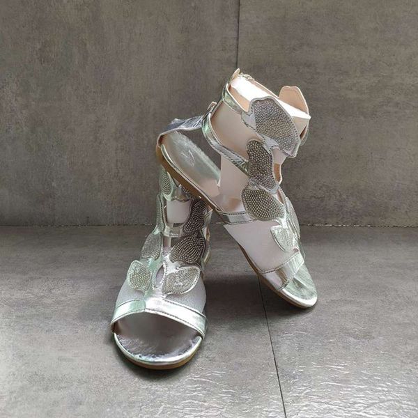 ankle butterfly summer women sandals fashion open toe shoe rhinestone high metal buckle flat slippers flats comfortable zipper, Black
ankle butterfly summer women sandals fashion open toe shoe rhinestone high metal buckle flat slippers flats comfortable zipper, Black