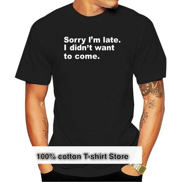 men's t-shirts men tshirt sorry im late i didnt want to come t shirt(1) printed t-shirt tees top, White;black
men's t-shirts men tshirt sorry im late i didnt want to come t shirt(1) printed t-shirt tees top, White;black