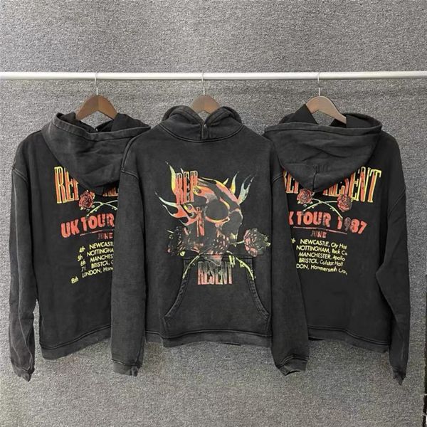 men's hoodies & sweatshirts and women's hooded sweatshirt, flower skull print, retro style, Black
men's hoodies & sweatshirts and women's hooded sweatshirt, flower skull print, retro style, Black