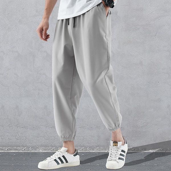 men's pants summer sports trousers thin breathable jogger casual drawstring loose elastic waist male men full length sweatpants, Black
men's pants summer sports trousers thin breathable jogger casual drawstring loose elastic waist male men full length sweatpants, Black