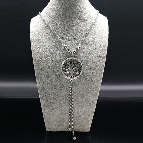 long tree of life stainless steel choker necklace women crystal jewerly tassel silver color necklaces jewelry bijoux n17946 pendant
long tree of life stainless steel choker necklace women crystal jewerly tassel silver color necklaces jewelry bijoux n17946 pendant