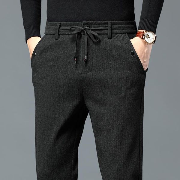 men's pants brand men 2021 trendy fashion all-match trousers for male casual pantalon homme, Black
men's pants brand men 2021 trendy fashion all-match trousers for male casual pantalon homme, Black