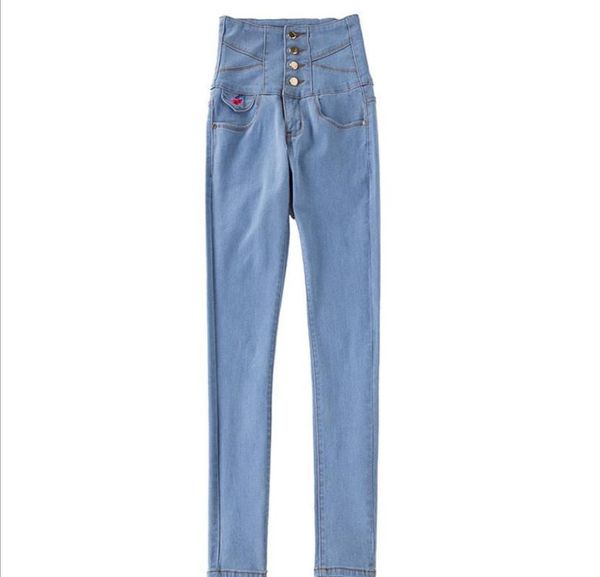 fashion plus size women's high waist embroidery jeans buttons stretch skinny denim pants trousers woman pencil gx58, Blue
fashion plus size women's high waist embroidery jeans buttons stretch skinny denim pants trousers woman pencil gx58, Blue