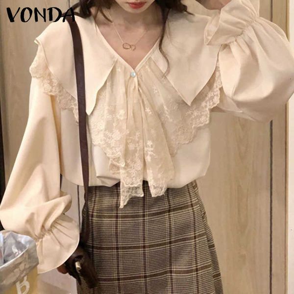 women's blouses & shirts blouses women chiffon blouse vonda vintage lace patchwork bohemian summer blusas femininas plus 0zrc, White
women's blouses & shirts blouses women chiffon blouse vonda vintage lace patchwork bohemian summer blusas femininas plus 0zrc, White