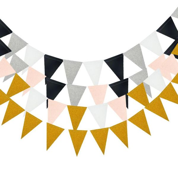 party decoration 5m 18 flag gold pink paper board garland banner for baby shower birthday kids room bunting
party decoration 5m 18 flag gold pink paper board garland banner for baby shower birthday kids room bunting