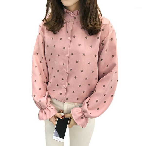 women's blouses & shirts daiqianni corduroy tunic women 2021 autumn korean flare sleeve polka dot blusa feminina casual warm camisa muj, White
women's blouses & shirts daiqianni corduroy tunic women 2021 autumn korean flare sleeve polka dot blusa feminina casual warm camisa muj, White