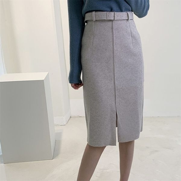 korean autumn winter elegant high waist buttock woolen mid length woolen skirt lady pencil split skirt for womens vintage 210517, Black
korean autumn winter elegant high waist buttock woolen mid length woolen skirt lady pencil split skirt for womens vintage 210517, Black