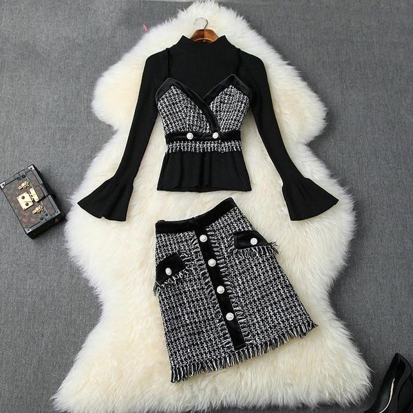 casual dresses office party robe femme vintage short cocktail vestidos women runway designer luxury autumn dress suit set, Black;gray
casual dresses office party robe femme vintage short cocktail vestidos women runway designer luxury autumn dress suit set, Black;gray