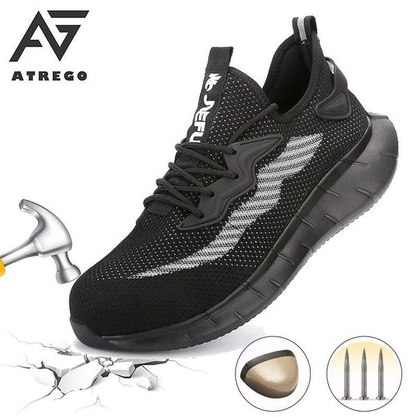 boots atrego men work safety shoes steel toe insulation anti-smashing protective reflective strip lightweight casual trainers, Black
boots atrego men work safety shoes steel toe insulation anti-smashing protective reflective strip lightweight casual trainers, Black