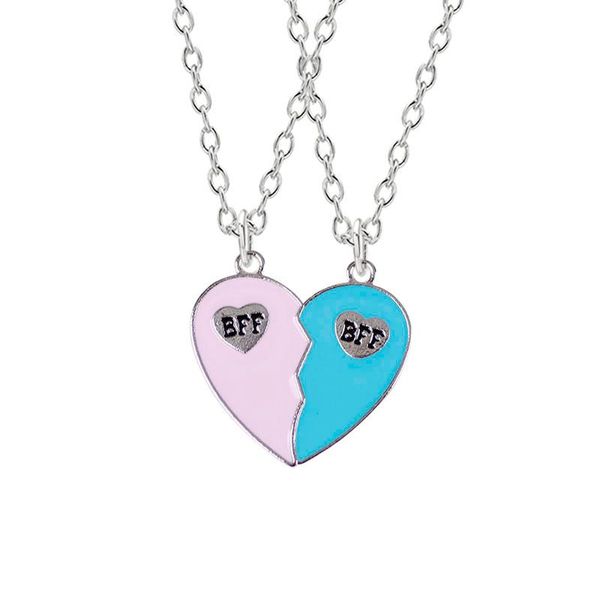 pendant necklaces bff fashion men's and women's friend necklace blue pink heart-shaped letter alloy friendship jewelry souvenir gi, Silver
pendant necklaces bff fashion men's and women's friend necklace blue pink heart-shaped letter alloy friendship jewelry souvenir gi, Silver