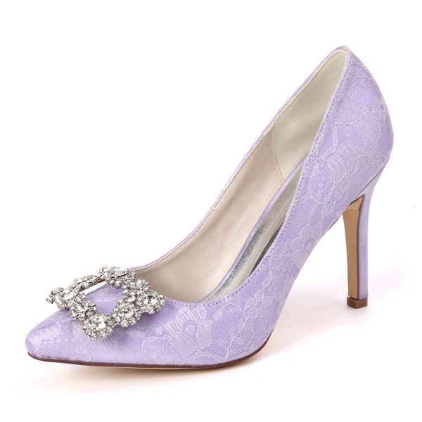 dress shoes elegant lace bridal heels pointed toe lady pumps with square crystal brooch wedding shoes stiletto lavender ivory whit, Black
dress shoes elegant lace bridal heels pointed toe lady pumps with square crystal brooch wedding shoes stiletto lavender ivory whit, Black
