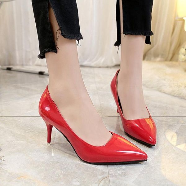dress shoes women pumps spring pointed toe female high heels woman plus size comfortable lady, Black
dress shoes women pumps spring pointed toe female high heels woman plus size comfortable lady, Black