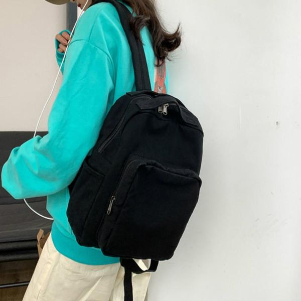 backpack canvas bag simple designed solid color fashion trends casual style arrival spring and summer
backpack canvas bag simple designed solid color fashion trends casual style arrival spring and summer