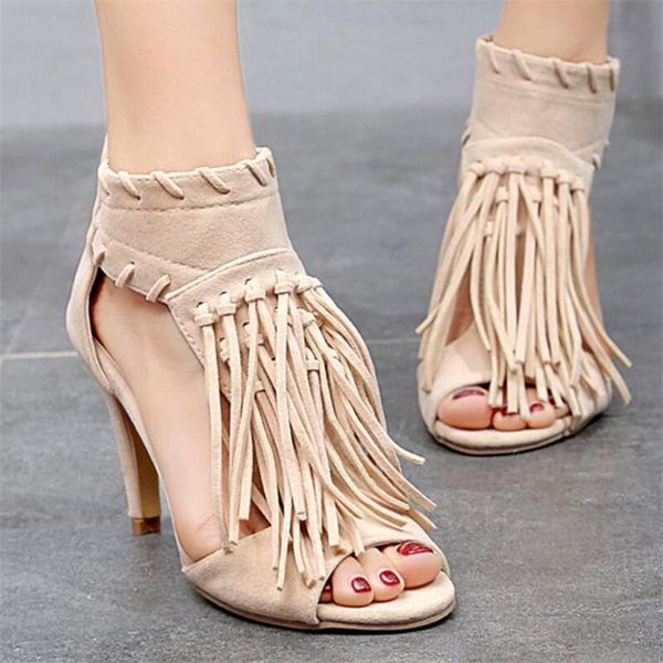 dress shoes 019 summer fashion women's tassel straps high heel black suede large size stiletto sandals women
dress shoes 019 summer fashion women's tassel straps high heel black suede large size stiletto sandals women