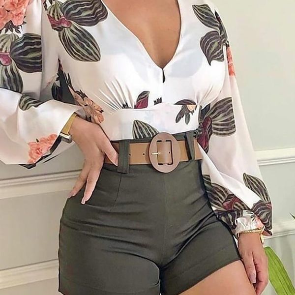 2021 european and american new women's floral long-sleeved v-neck casual suit shorts 2 piece sets womens outfits woman pants, Black
2021 european and american new women's floral long-sleeved v-neck casual suit shorts 2 piece sets womens outfits woman pants, Black