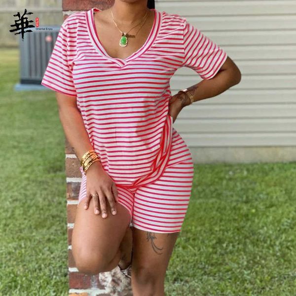 striped print tshirt shorts cotton two piece set women lounge wear short sleeve outfits for women 2 piece sets womens outfiits t200629, Gray
striped print tshirt shorts cotton two piece set women lounge wear short sleeve outfits for women 2 piece sets womens outfiits t200629, Gray