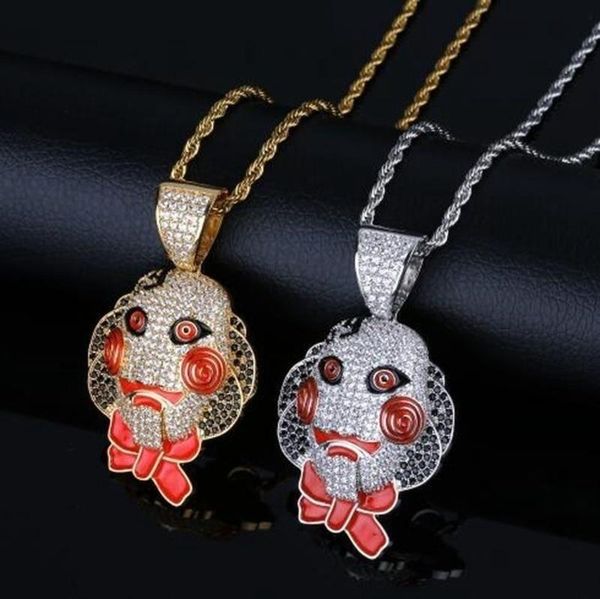 pendant necklaces men's rock style necklace swirl red eye clown cable chain hip hop jewelry horror mask, Silver
pendant necklaces men's rock style necklace swirl red eye clown cable chain hip hop jewelry horror mask, Silver