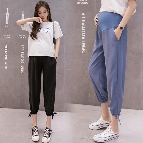 maternity bottoms summer cool ice feel jogger pants elastic waist belly straight loose clothes for pregnant women casual pregnancy, White
maternity bottoms summer cool ice feel jogger pants elastic waist belly straight loose clothes for pregnant women casual pregnancy, White