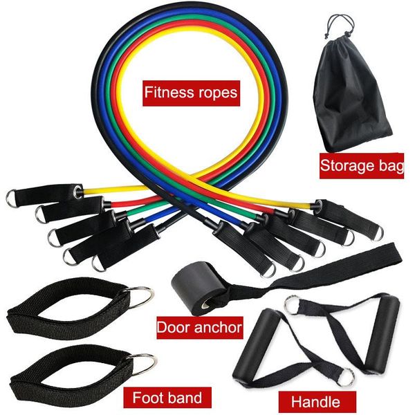 resistance bands 11pcs set pull rope fitness exercises 5ctpr elastic tubes yoga band indoor body sports training equipment
resistance bands 11pcs set pull rope fitness exercises 5ctpr elastic tubes yoga band indoor body sports training equipment