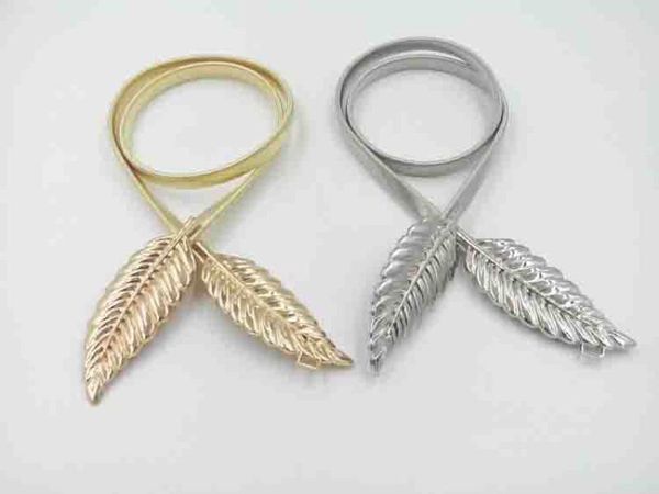 belts women's fashion metal golden silver leaves chain belt waist band elasticity for dress skirt bands, Black;brown
belts women's fashion metal golden silver leaves chain belt waist band elasticity for dress skirt bands, Black;brown