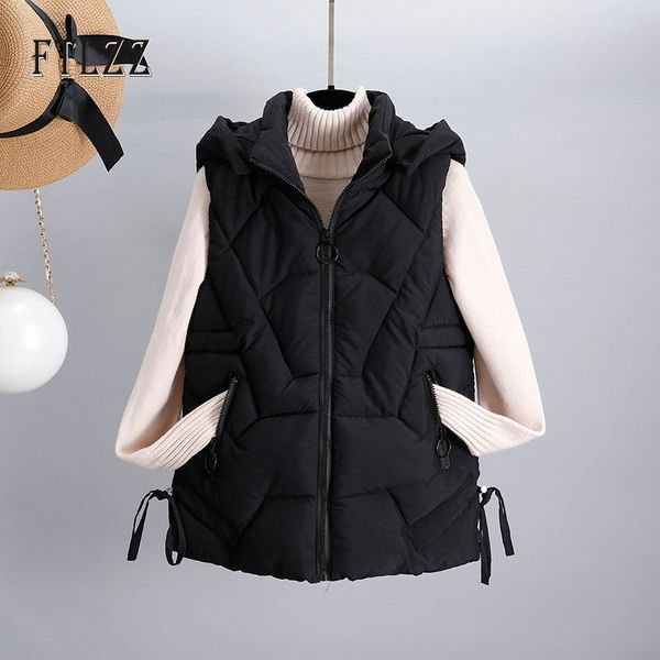 padded jacket women puffer vest autumn winter warm sleevelees slim casual short coat female hooded waistcoat parkas 210602, Black;white
padded jacket women puffer vest autumn winter warm sleevelees slim casual short coat female hooded waistcoat parkas 210602, Black;white