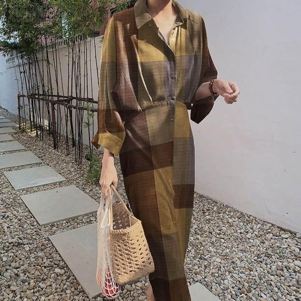 casual dresses zanzea summer lapel neck long sleeve sundress women vintage shirt dress plaid checked ol party vestidos oversize, Black;gray
casual dresses zanzea summer lapel neck long sleeve sundress women vintage shirt dress plaid checked ol party vestidos oversize, Black;gray