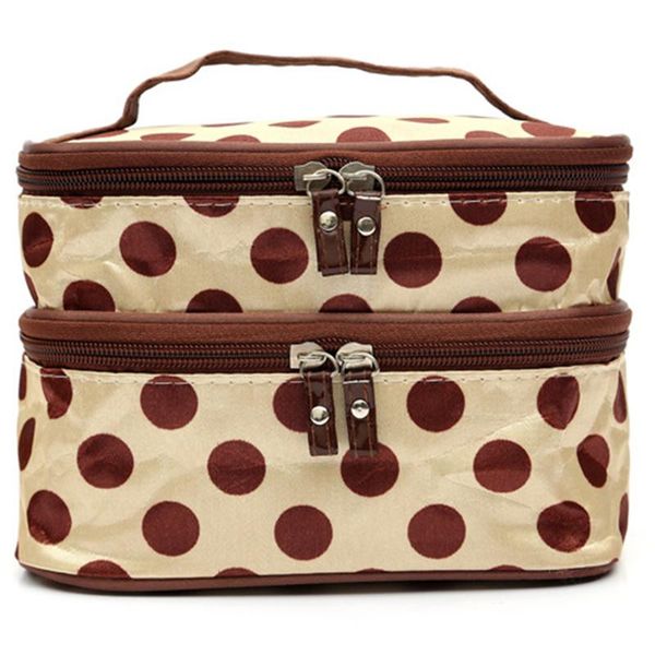 fashion polka dot double layers cases travel cosmetic bags big woman bag toiletry organizer storage makeup zipper &
fashion polka dot double layers cases travel cosmetic bags big woman bag toiletry organizer storage makeup zipper &