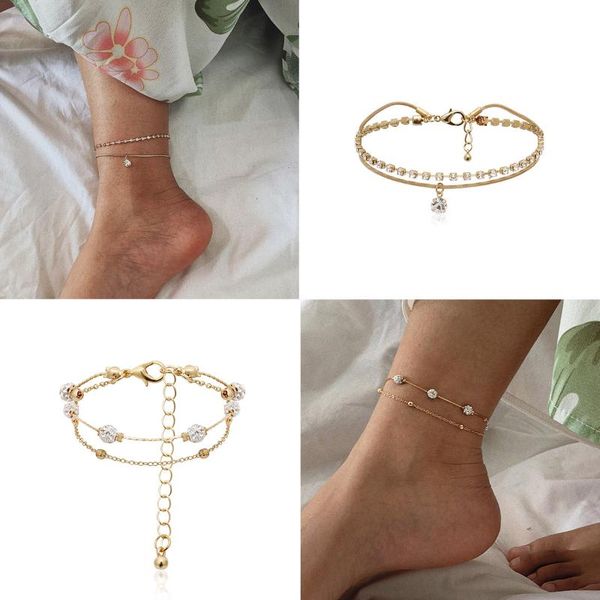 anklets luxury bead metal multilayer chain fashion jewelry anklet for women wholesale beach boho charms, Red;blue
anklets luxury bead metal multilayer chain fashion jewelry anklet for women wholesale beach boho charms, Red;blue