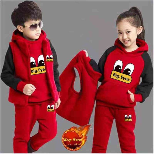 boy girls fall winter thick warm clothing set 3 pcs sweatshirt pants vest cartoon outfits children tracksuit school uniform, White
boy girls fall winter thick warm clothing set 3 pcs sweatshirt pants vest cartoon outfits children tracksuit school uniform, White