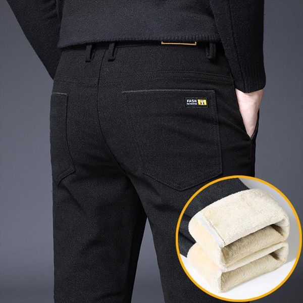 plus velvet thick warm straight women pant slim casual winter brand mens micro elastic fashion trousers black gray blue
plus velvet thick warm straight women pant slim casual winter brand mens micro elastic fashion trousers black gray blue