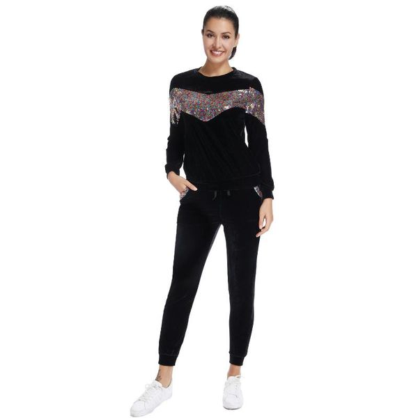 two piece dress women's leisure printing tracksuit round neck skinny long sleeve fashionable pants twinset female suit set, White
two piece dress women's leisure printing tracksuit round neck skinny long sleeve fashionable pants twinset female suit set, White