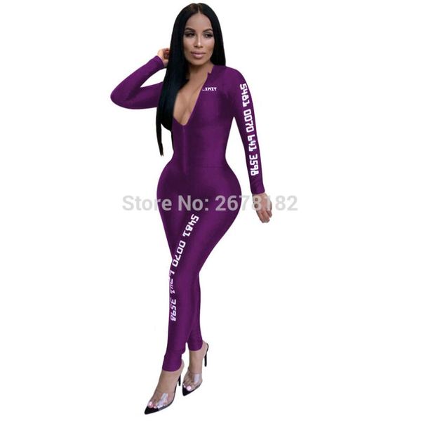 women's jumpsuits & rompers for women 2021 fashion slim black purple v-neck long sleeve sport outdoor style, Black;white
women's jumpsuits & rompers for women 2021 fashion slim black purple v-neck long sleeve sport outdoor style, Black;white