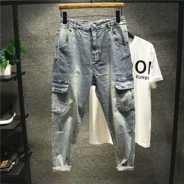men's jeans summer thin 2021 slim-fit washed micro-stretch blue mid-waist ordinary trousers casual street teenagers denim
men's jeans summer thin 2021 slim-fit washed micro-stretch blue mid-waist ordinary trousers casual street teenagers denim