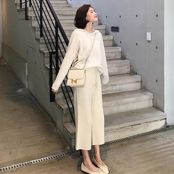 women's pants & capris 2021 autumn and winter knitted wool trousers women loose warm section thickening girls white brown elastic, Black;white
women's pants & capris 2021 autumn and winter knitted wool trousers women loose warm section thickening girls white brown elastic, Black;white