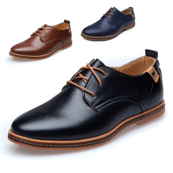 dress shoes men leather england trend casual male oxford zapatillas flats plus big size sneakers, Black
dress shoes men leather england trend casual male oxford zapatillas flats plus big size sneakers, Black