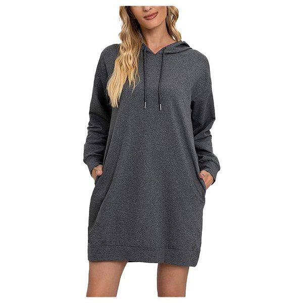 casual dresses autumn sweatshirt dress women solid color long sleeve drawstring pocket hooded winter soft medium, Black;gray
casual dresses autumn sweatshirt dress women solid color long sleeve drawstring pocket hooded winter soft medium, Black;gray