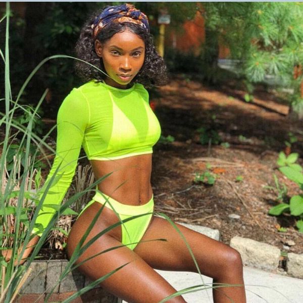 women's swimwear 3pcs womens summer bikini set long sleeve mesh cover up bra triangle bathing suit, White;black
women's swimwear 3pcs womens summer bikini set long sleeve mesh cover up bra triangle bathing suit, White;black