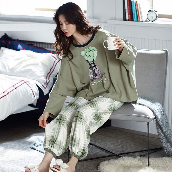 women's sleepwear pajamas loungewear autumn trousers ladies pyjamas suit korean long pijamas femme clothes women az9m, Black;red
women's sleepwear pajamas loungewear autumn trousers ladies pyjamas suit korean long pijamas femme clothes women az9m, Black;red