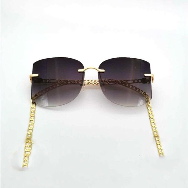 sunglasses 2021 sqaure gold chain designer sun glasses women fashion big shades uv400 vintage eyewear gafas goggle, White;black
sunglasses 2021 sqaure gold chain designer sun glasses women fashion big shades uv400 vintage eyewear gafas goggle, White;black