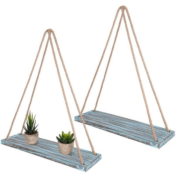 wall hanging shelf set of 2 - teal blue distressed wood jute rope floating shelves, farmhouse organizer rustic home decor bathroom shelves
wall hanging shelf set of 2 - teal blue distressed wood jute rope floating shelves, farmhouse organizer rustic home decor bathroom shelves
