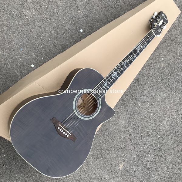 grote tendrils serie cutaway acoustic guitar,tiger grain maple ,real abalone inlay,6 strings black color
grote tendrils serie cutaway acoustic guitar,tiger grain maple ,real abalone inlay,6 strings black color