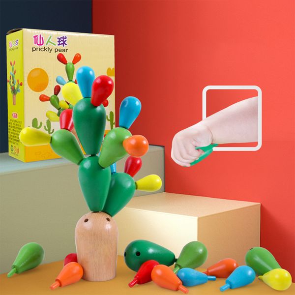 1Set Wooden Cactus Ball Assembling Blocks Toys for Children Nice Gift Kids Early Education Intelligency Toys Set
1Set Wooden Cactus Ball Assembling Blocks Toys for Children Nice Gift Kids Early Education Intelligency Toys Set
