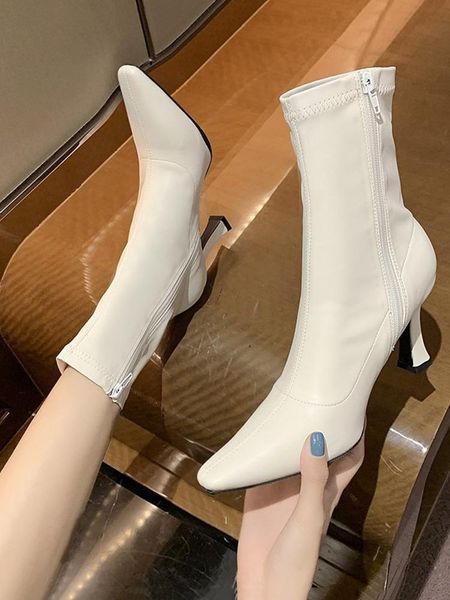 boots women's rubber boots-women pointe shoes zipper rain high heel 2021 pointy ankle sandals ladies rock pumps pointed toe pu s, Black
boots women's rubber boots-women pointe shoes zipper rain high heel 2021 pointy ankle sandals ladies rock pumps pointed toe pu s, Black
